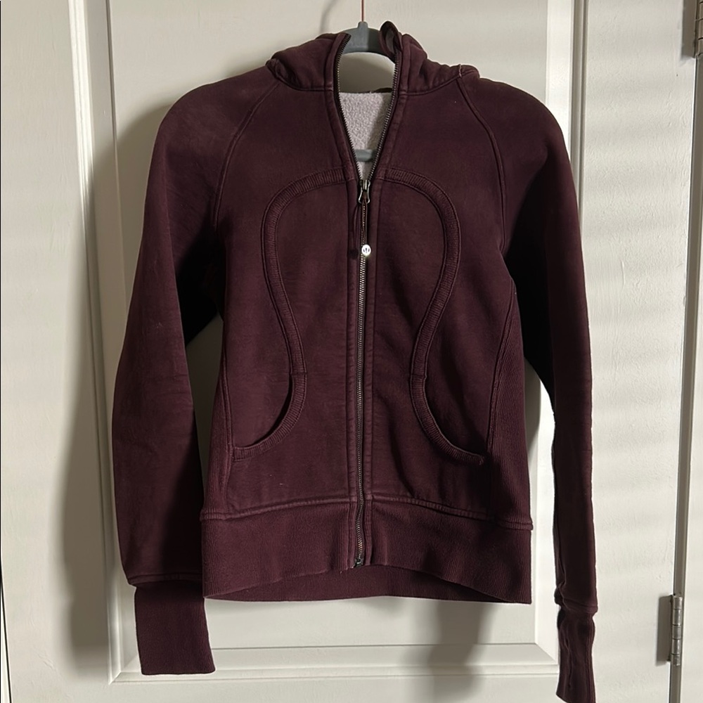 Lululemon Full Zip Burgundy Hoodie
